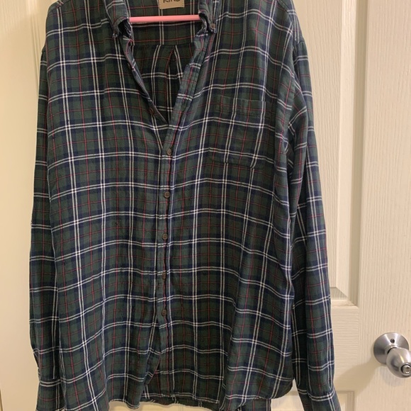 Vintage rhinestone star patch flannel - Picture 3 of 4